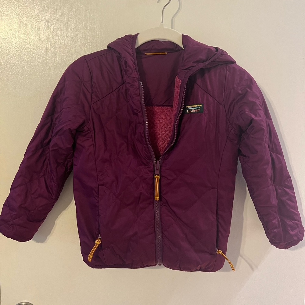 L.L. Bean Kids Reversible Pink & Purple Jacket